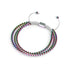Dreifaltigkeit | Einhorn Silber x Weiß | Dreireihiges Armband